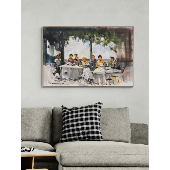 Akşamüstü Masası Yağlı Boya Tablosu