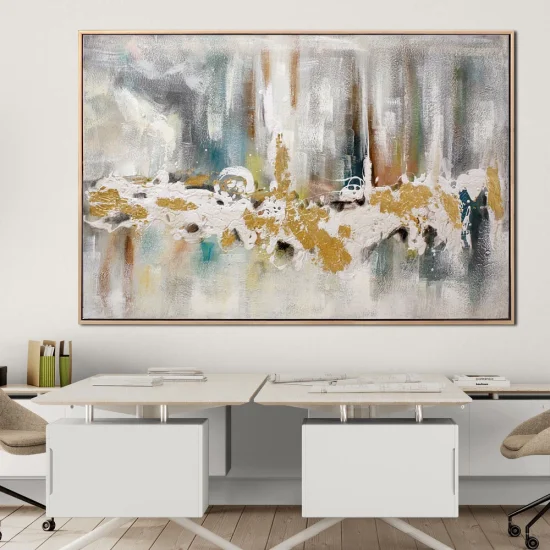 Alaca Renkler Siparişe Özel Soyut Yağlı Boya Tablo