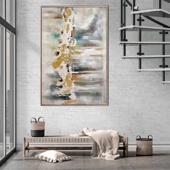 Alaca Renkler Siparişe Özel Soyut Yağlı Boya Tablo