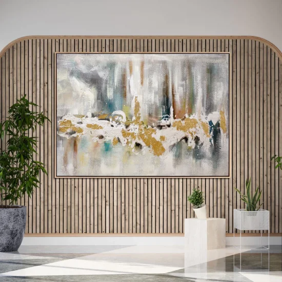 Alaca Renkler Siparişe Özel Soyut Yağlı Boya Tablo