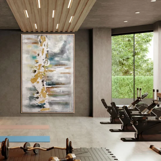 Alaca Renkler Siparişe Özel Soyut Yağlı Boya Tablo