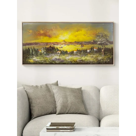 Istanbul in Golden Rays Oil Painting