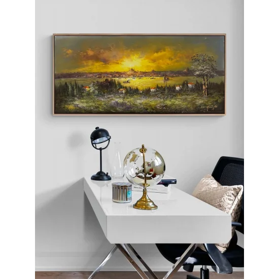 Istanbul in Golden Rays Oil Painting