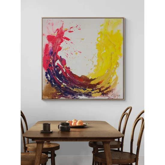 Renkli Döngü Yağlı Boya Tablosu