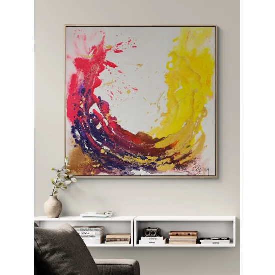 Renkli Döngü Yağlı Boya Tablosu