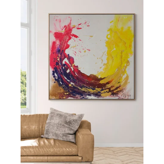 Renkli Döngü Yağlı Boya Tablosu