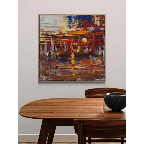 Altın Ufuk Yağlı Boya Tablosu