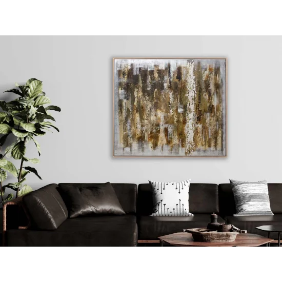 Toprak Tonları Siparişe Özel Soyut Yağlı Boya Tablo