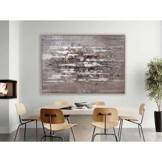 Mink and Beige Custom Order Abstract Oil Painting