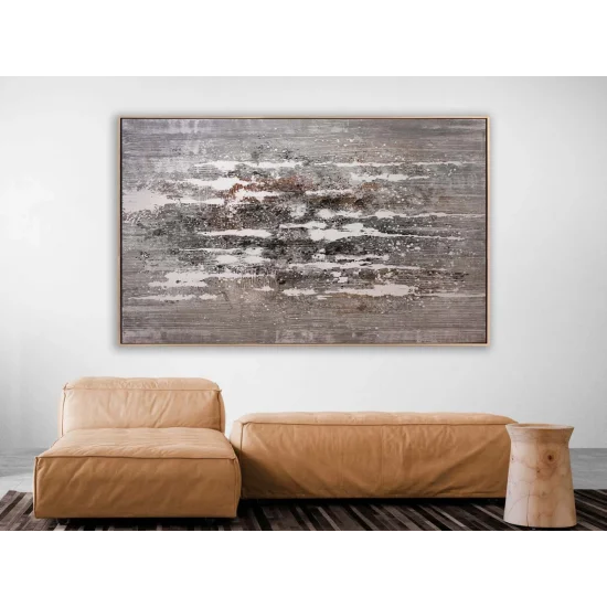 Mink and Beige Custom Order Abstract Oil Painting