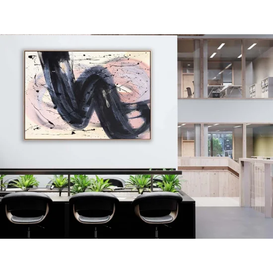 Ecru Reflections Custom Order Abstract Oil Painting