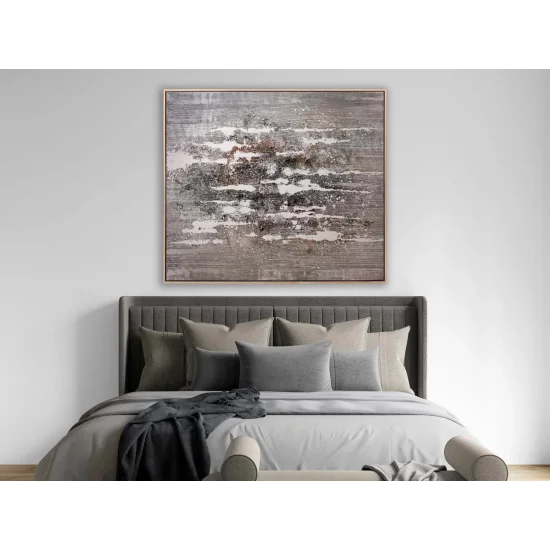 Mink and Beige Custom Order Abstract Oil Painting