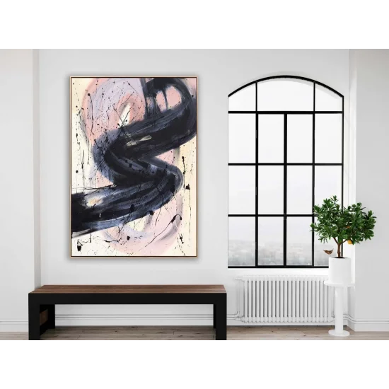 Ecru Reflections Custom Order Abstract Oil Painting
