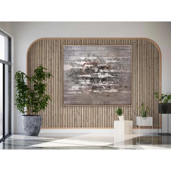 Mink and Beige Custom Order Abstract Oil Painting