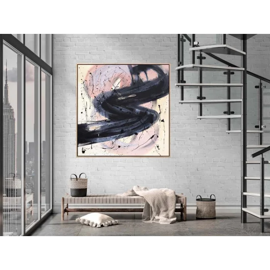 Ecru Reflections Custom Order Abstract Oil Painting