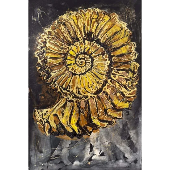Ammonit Yağlı Boya Tablosu