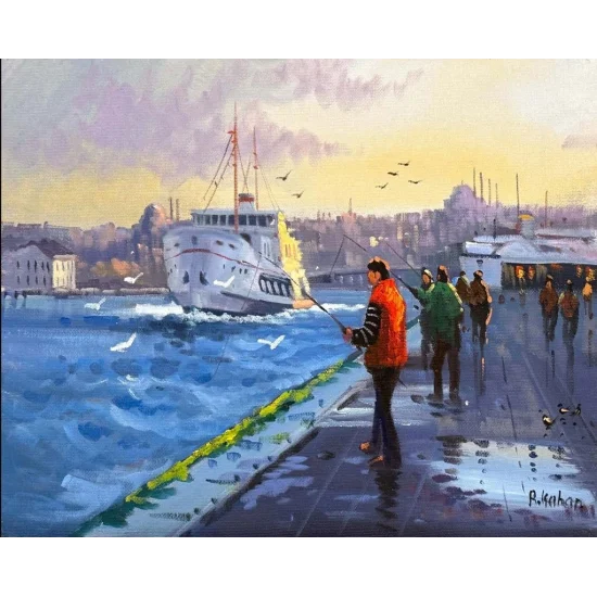 Anılar Kıyısında Yağlı Boya Tablosu