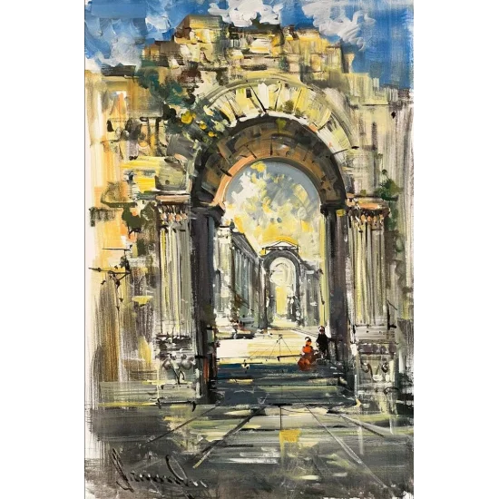 Journey in the Ancient City Oil Painting