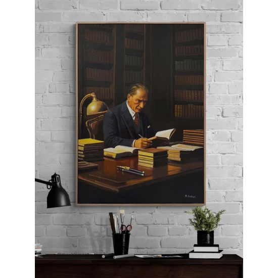 Asil Duruş Atatürk Yağlı Boya Tablosu