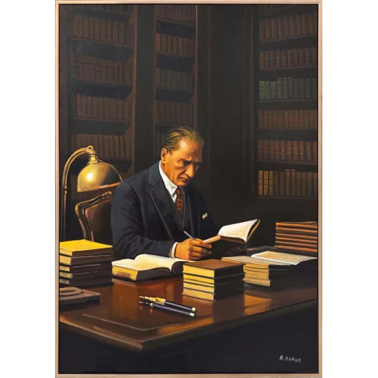 Asil Duruş Atatürk Yağlı Boya Tablosu