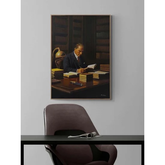 Asil Duruş Atatürk Yağlı Boya Tablosu