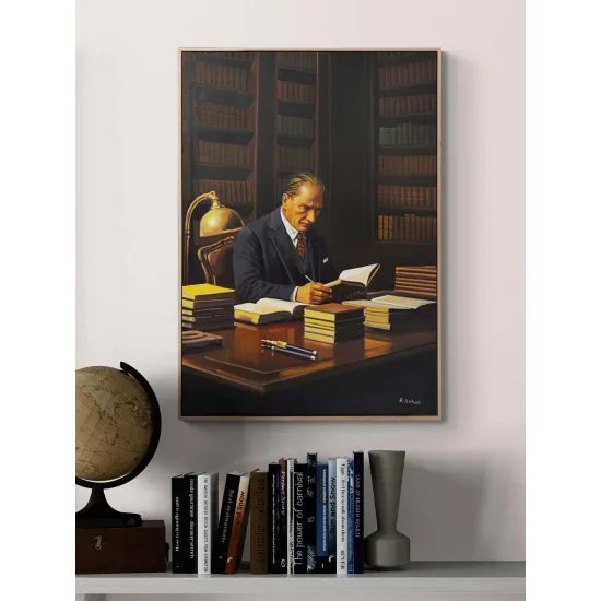 Asil Duruş Atatürk Yağlı Boya Tablosu
