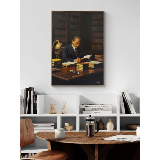 Asil Duruş Atatürk Yağlı Boya Tablosu