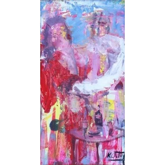 Rhythm of Love Oil Painting | Simurg Art Gallery