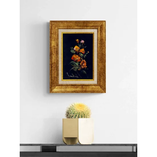 Ateş Çiçeği Yağlı Boya Tablosu