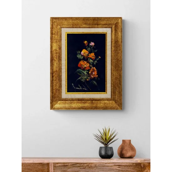 Ateş Çiçeği Yağlı Boya Tablosu