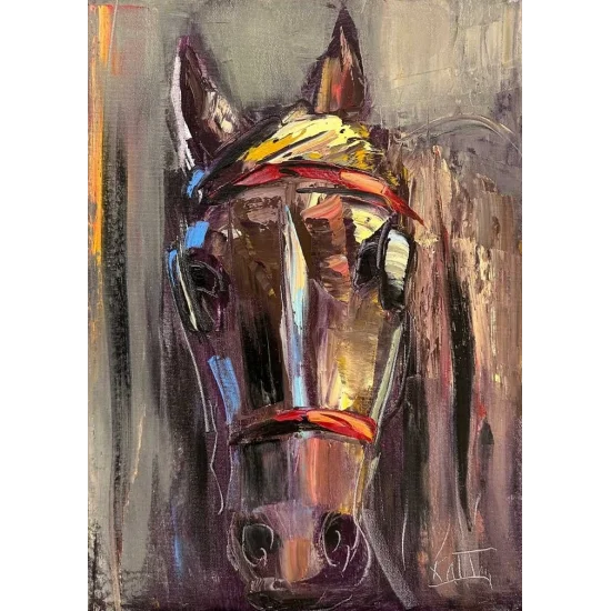 Horse Stance Oil Painting