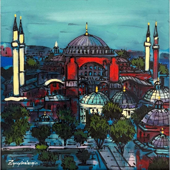 Evening at Hagia Sophia Oil Painting