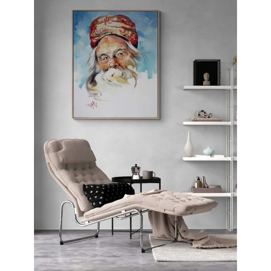 Baba Figüratif Yağlı Boya Tablosu