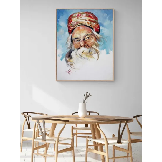 Baba Figüratif Yağlı Boya Tablosu