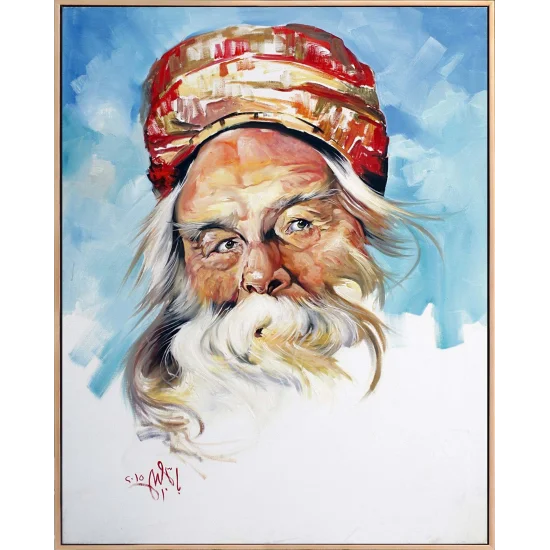 Baba Figüratif Yağlı Boya Tablosu