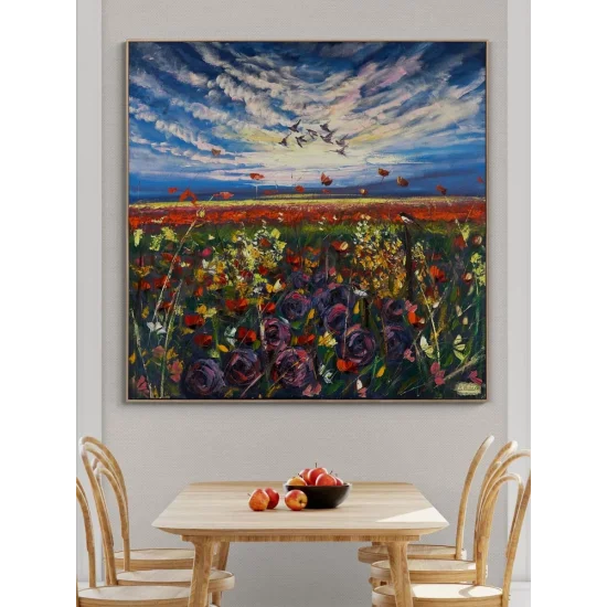 Baharın Esintisi Yağlı Boya Tablosu