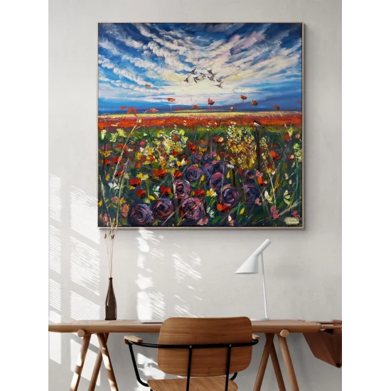 Baharın Esintisi Yağlı Boya Tablosu