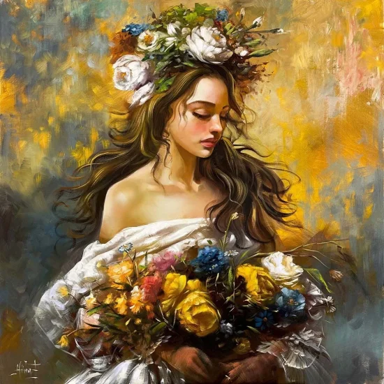 Pearl of Spring Oil Painting