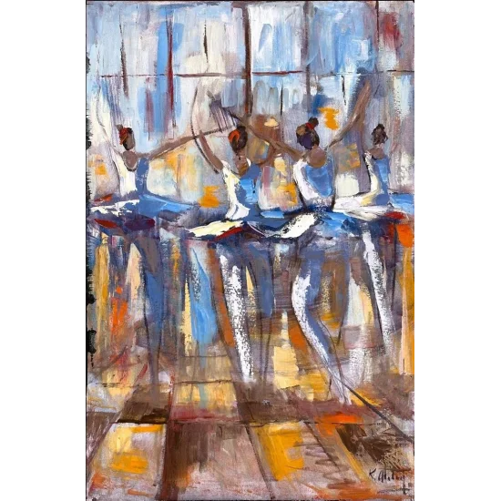 Balerinin İzinde Yağlı Boya Tablosu