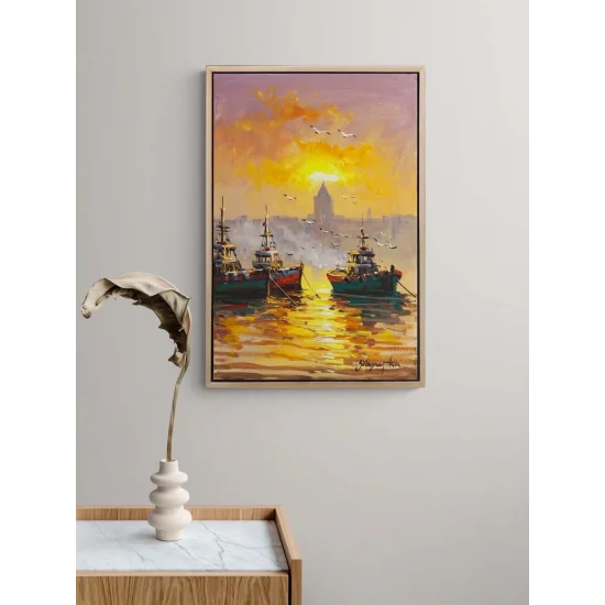 Balıkçıların Dönüşü Yağlı Boya Tablosu