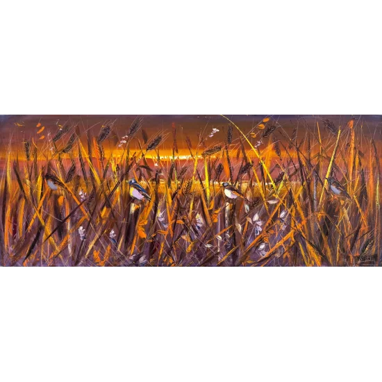 Life Among the Wheat Oil Painting