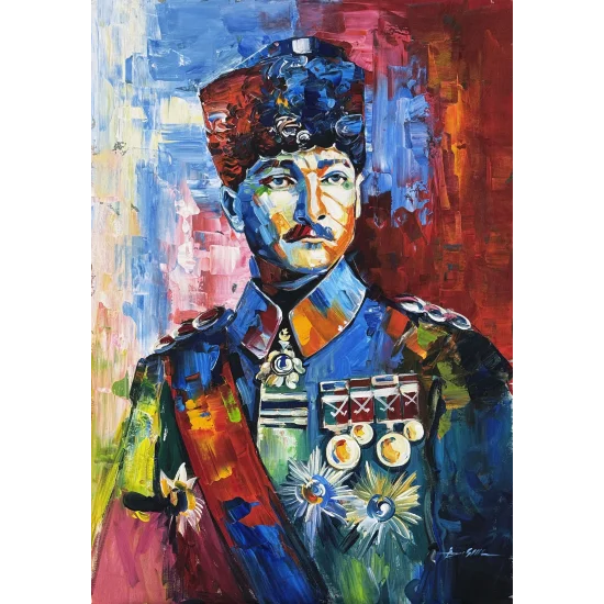Başkomutan Mustafa Kemal Atatürk Yağlı Boya Tablosu