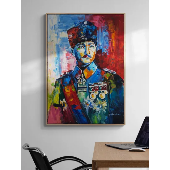 Başkomutan Mustafa Kemal Atatürk Yağlı Boya Tablosu
