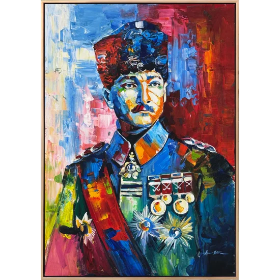 Başkomutan Mustafa Kemal Atatürk Yağlı Boya Tablosu