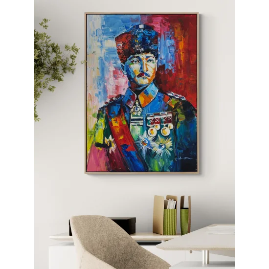 Başkomutan Mustafa Kemal Atatürk Yağlı Boya Tablosu