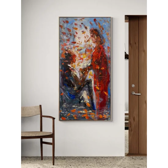 Benimle Evlenir Misin Yağlı Boya Tablosu