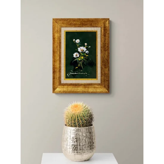 Beyaz Zambaklar Yağlı Boya Tablosu