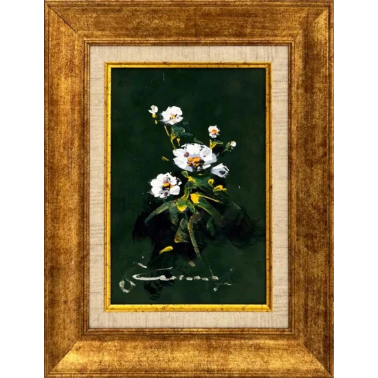 Beyaz Zambaklar Yağlı Boya Tablosu