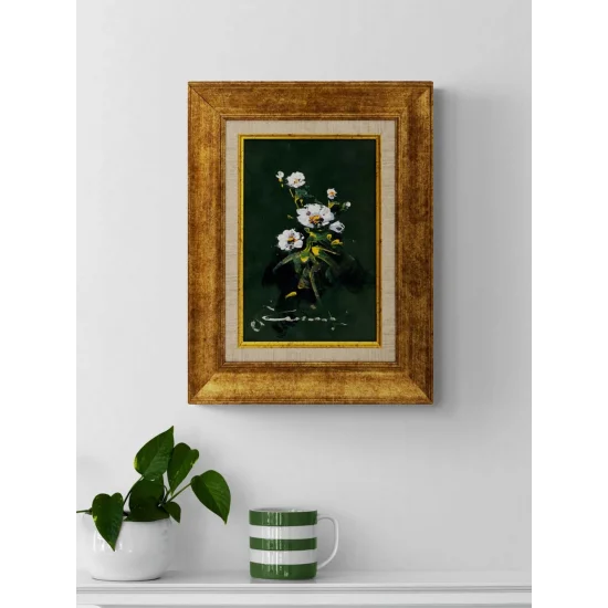 Beyaz Zambaklar Yağlı Boya Tablosu