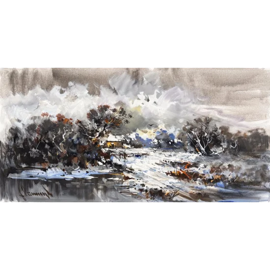 Memory of White Oil Painting